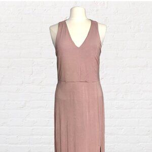 Adrianna Papell black velvet pink floral fit & flare dress 8